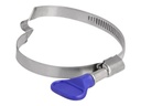 Delock Butterfly - Schlauchschelle - geeignet für 50 - 65 mm Schlauch - Blau (Packung mit 5)