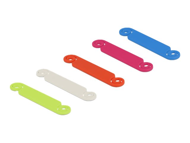 Delock Kabelmarker-Set - weiß, Blau, Rot, grün