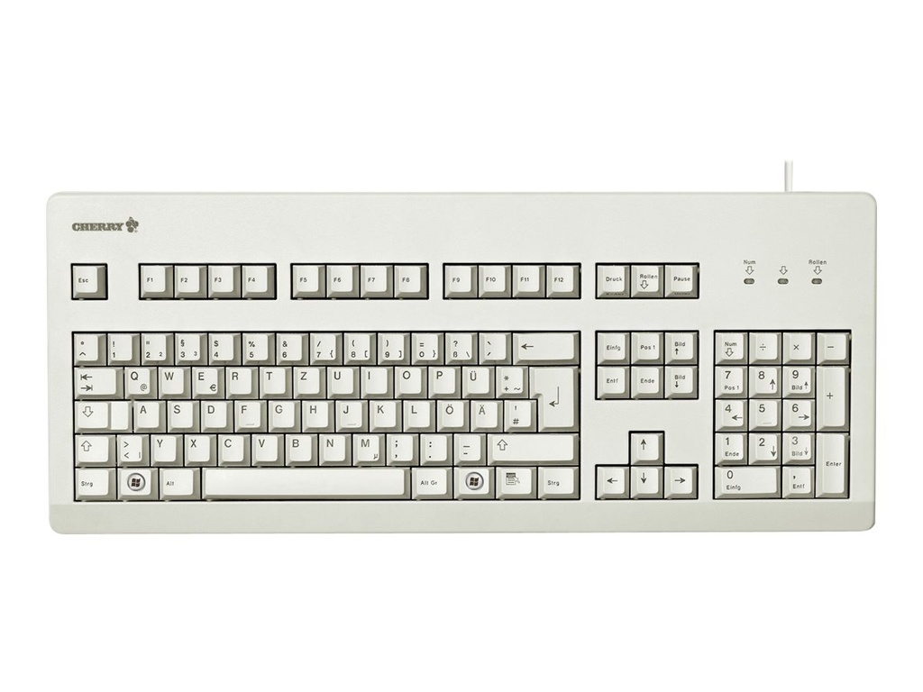 Cherry G80-3000 - Tastatur - PS/2, USB - GB
