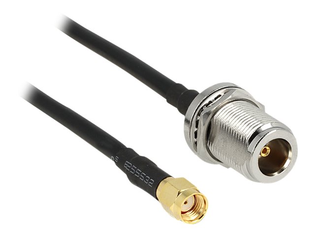 Delock Antennenkabel - RP-SMA weiblich zu N-Anschluss weiblich