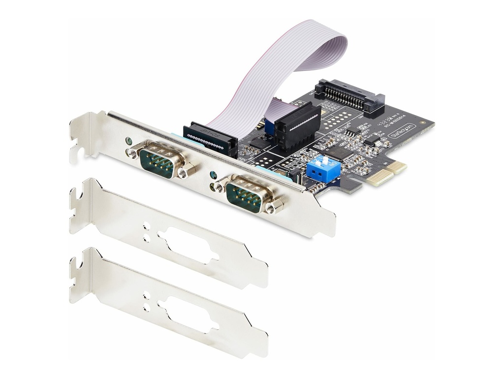 StarTech.com 2-Port Serielle PCIe Karte, RS232/RS422/RS485 Serielle Karte