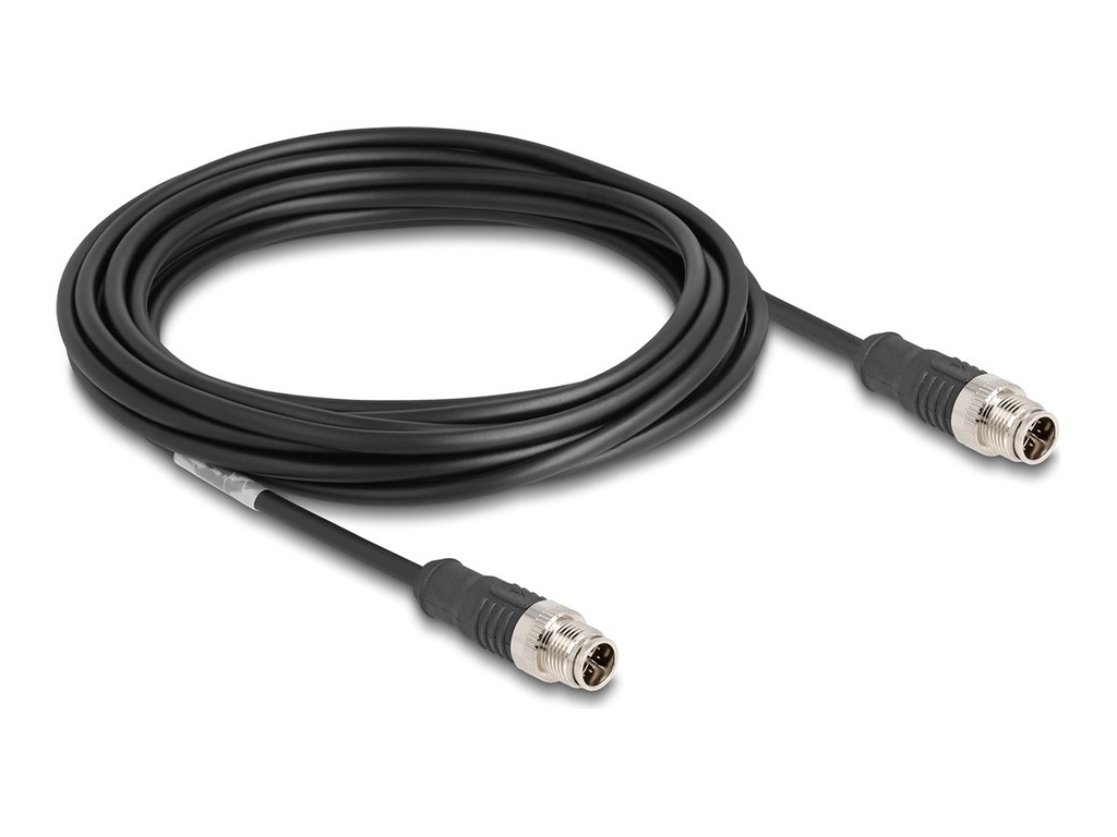 Delock Netzwerkkabel - 8-polig M12 (M) zu 8-polig M12 (M)