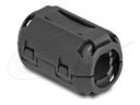 Delock Ferritleiste - für Rundkabel bis 13 mm - Schwarz (Packung mit 2)
