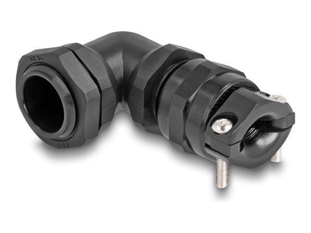 Delock Kabelverschraubung - Zugentlastung, Biegeschutz, 90° gewinkelt, PG11