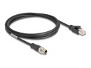 Delock Netzwerkkabel - 8 pin M12-X (M) zu RJ-45 (M)
