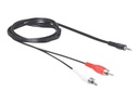 Delock Audiokabel - RCA x 2 männlich zu mini-phone