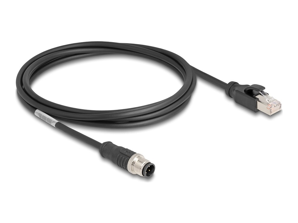 Delock Netzwerkkabel - M12 (4-polig) (M) zu RJ-45 (M)