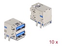 Delock USB-Anschluss - 2 x 9-polige USB Typ A (W)