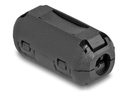 Delock Ferritleiste - für runde Kabel bis zu 5 mm - Schwarz (Packung mit 2)