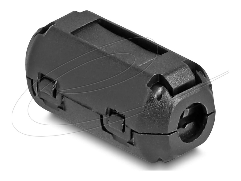 Delock Ferritleiste - für Rundkabel bis 3,5 mm - Schwarz (Packung mit 2)
