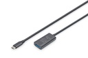 DIGITUS Aktives USB 3.2 Gen1 5G Verlängerungskabel, USB-C - USB-A, 5m