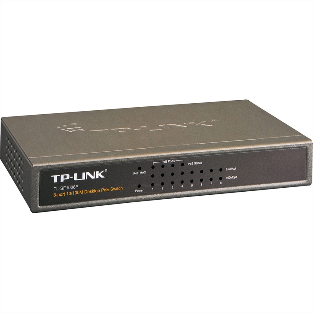 TP-LINK TL-SF1008P - Switch - 4 x 10/100 (PoE) + 4 x 10/100