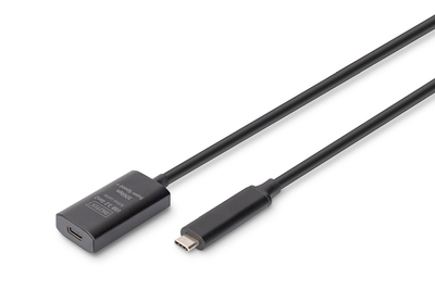DIGITUS Aktives USB 3.2 Gen2 10G Verlängerungskabel, USB-C - USB-C, 5m