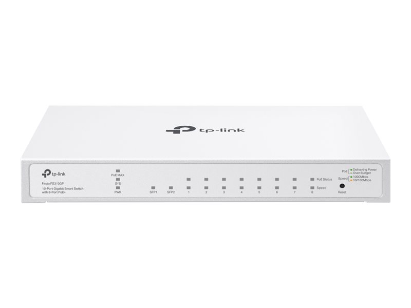 TP-LINK Festa FS310GP V1 - Switch - Smart - 8 x 10/100/1000 (PoE+)
