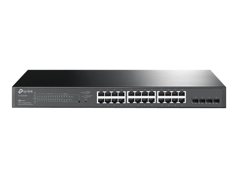 TP-LINK SG2428P Omada JetStream Smart Switch 24× PoE+ 4× - Switch - Glasfaser (LWL)