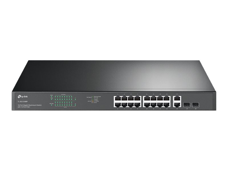 TP-LINK JetStream TL-SG1218MP - V1 - Switch - 16 x 10/100/1000 (PoE+)
