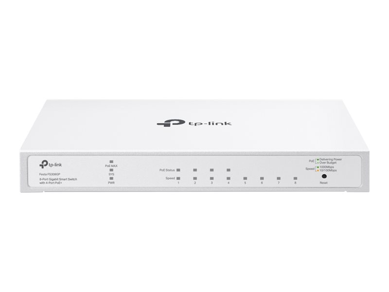 TP-LINK Festa FS308GP Smart Switch PoE+ - Switch - 1 Gbps