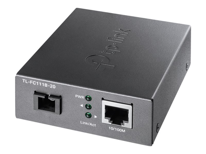 TP-LINK 10/100 Mbps WDM Media Converter - 100 Mbit/s - IEEE 802.3 - IEEE 802.3i - IEEE 802.3x - 10BASE-T - 100BASE-T - 100BASE-FX - 100 Mbit/s - Voll - Halb