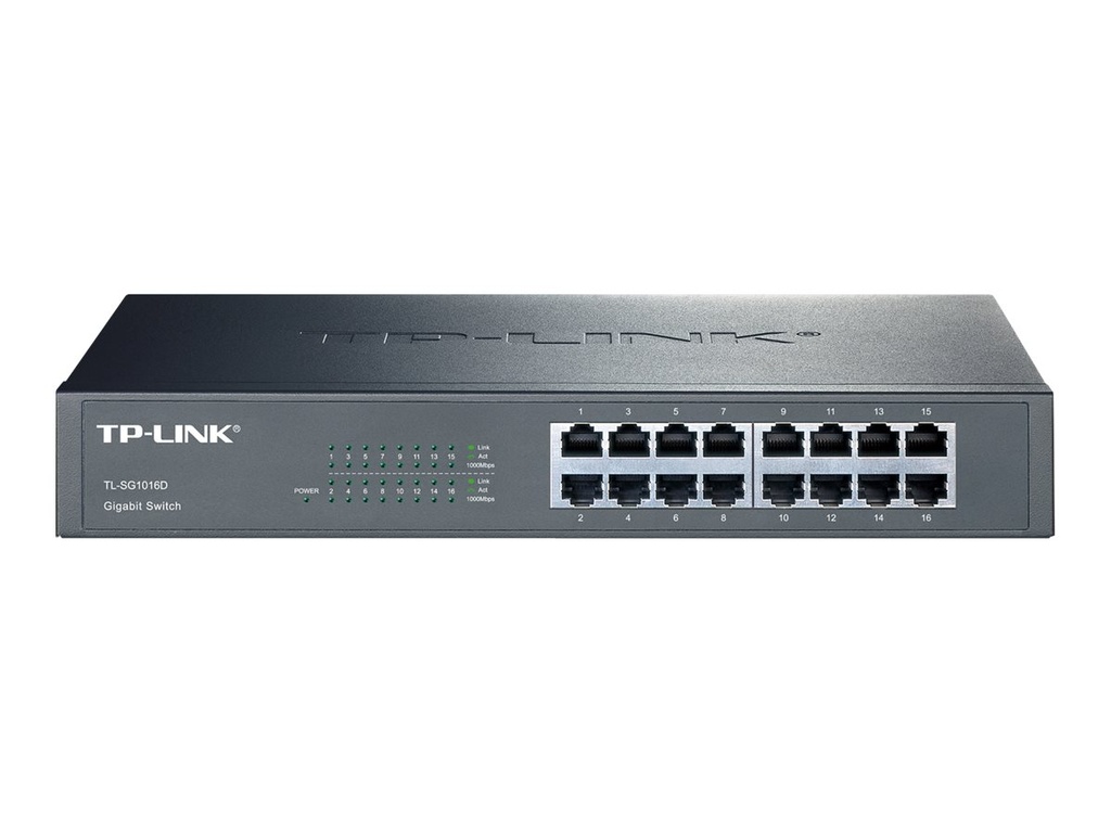 TP-LINK TL-SG1016D 16-Port Gigabit Switch - Switch