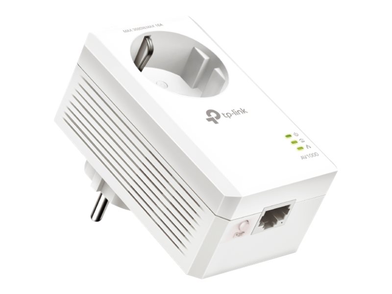 TP-LINK Powerline TL-PA7017P AV1000 Gigabit Passthrough - Powerline-Adapter 1GbE, HomePlug AV (HPAV)