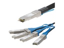 StarTech.com 1m QSFP+ Breakout Kabel - QSFP+ auf 4x SFP+