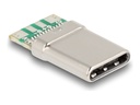 Delock USB-C-Stecker - 24 pin USB-C (M) - USB 2.0 - 100 V - 5 A (Packung mit 10)