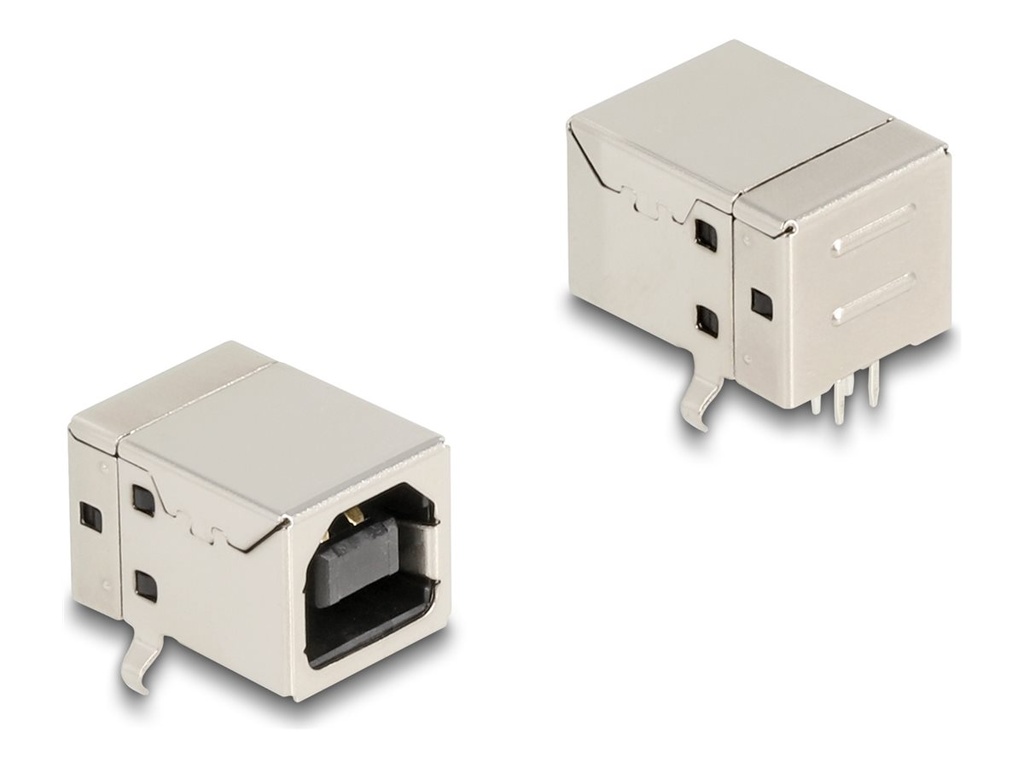 Delock USB-Anschluss - USB Typ B (W) 90° PCB - 30 V - 1 A (Packung mit 10)