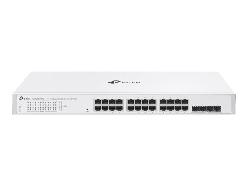 TP-LINK Festa FS328G V1 - Switch - Smart - 24 x 10/100/1000Base-T + 4 x 1 Gigabit SFP
