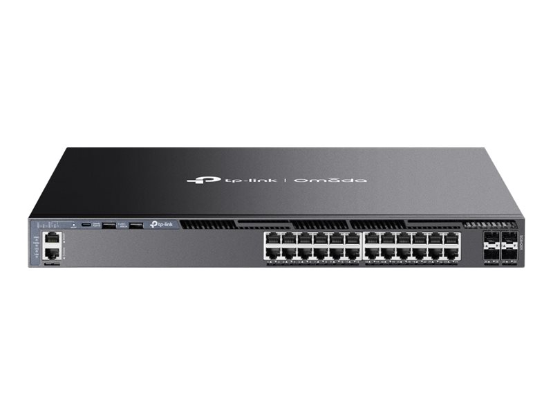TP-LINK Omada SG6428X Stackable L3 Managed Switch mit 4 - Switch - 1 Gbps
