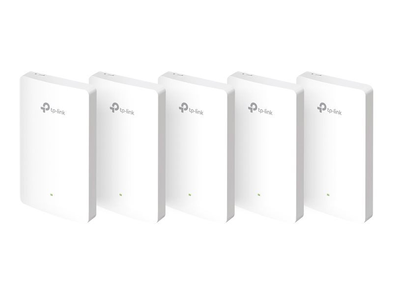 TP-LINK Omada EAP615-Wall V1 - Accesspoint - 4 Anschlüsse - 1GbE - Wi-Fi 6 - Cloud-verwaltet - zur Wandmontage geeignet (Packung mit 5)