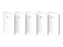 TP-LINK Omada EAP615-Wall V1 - Accesspoint - 4 Anschlüsse - 1GbE - Wi-Fi 6 - Cloud-verwaltet - zur Wandmontage geeignet (Packung mit 5)