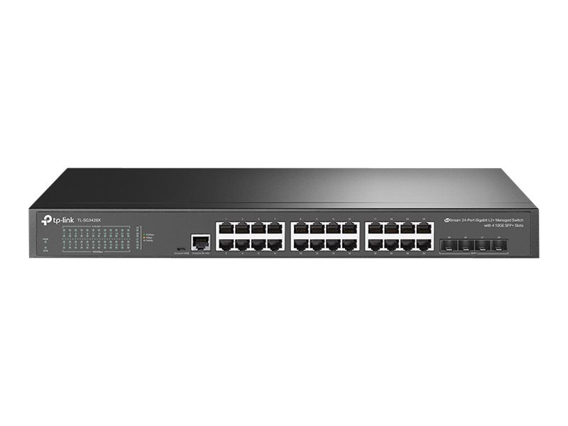 TP-LINK SG3428X TL-SG3428X JetStreamT L2+ Managed Switch with 4 10GE SFP+ - - 1 - - 1 - Switch - 1 Gbps
