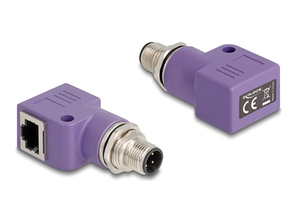 Delock Netzwerkadapter - 4-polig M12-D (M)
