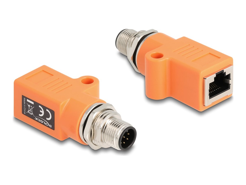 Delock Netzwerkadapter - 8-polig M12-A (M)