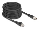 Delock Netzwerkkabel - 8 pin M12-X (M) zu RJ-45 (M)