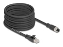 Delock Netzwerkkabel - 8 pin M12-X (W) zu RJ-45 (M)