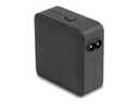 Delock USB GaN Ladegerät 2 x Type-C PD 3.0 mit 65 W inklusive Strom-Adapter für EU US - Ladegerät