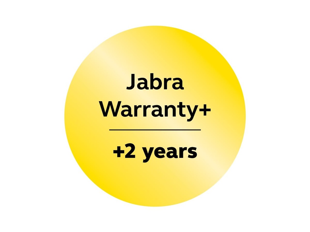 Jabra Warranty+ - Serviceerweiterung - erweiterte Garantie - 2 Jahre (ab ursprünglichem Kaufdatum des Geräts)