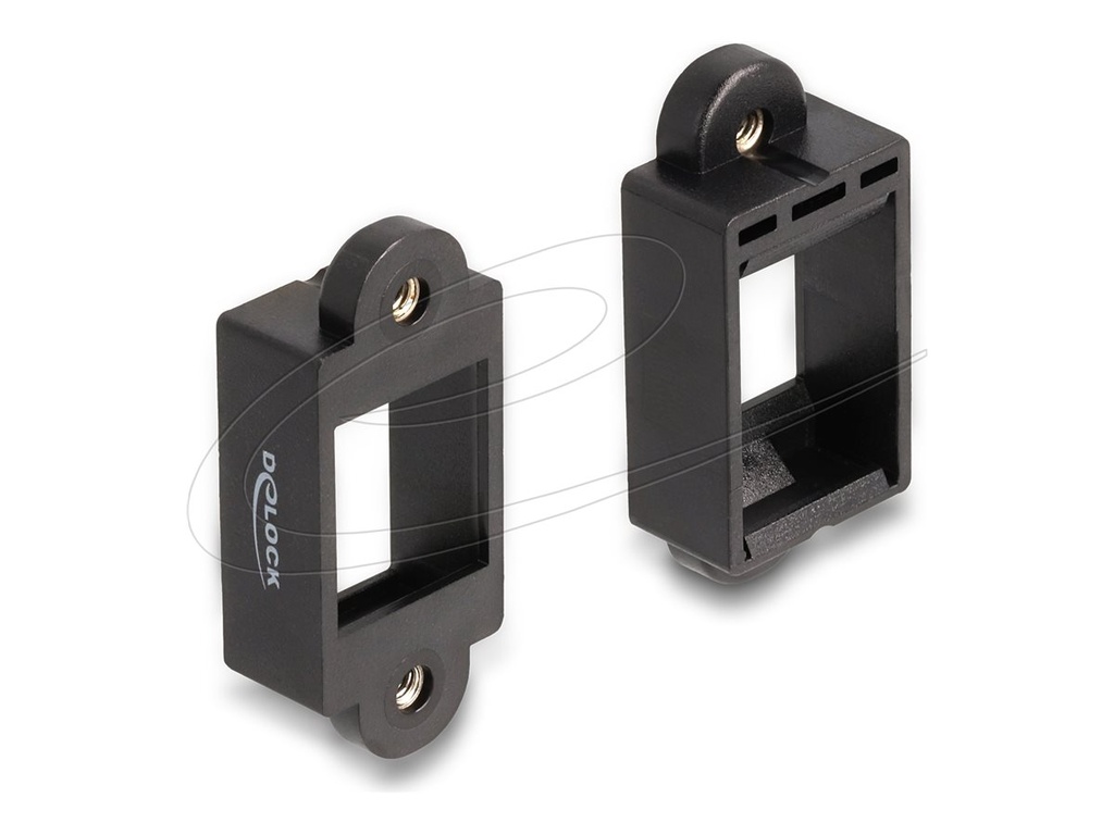 Delock Leeres Keystone-Patchpanel - Schwarz