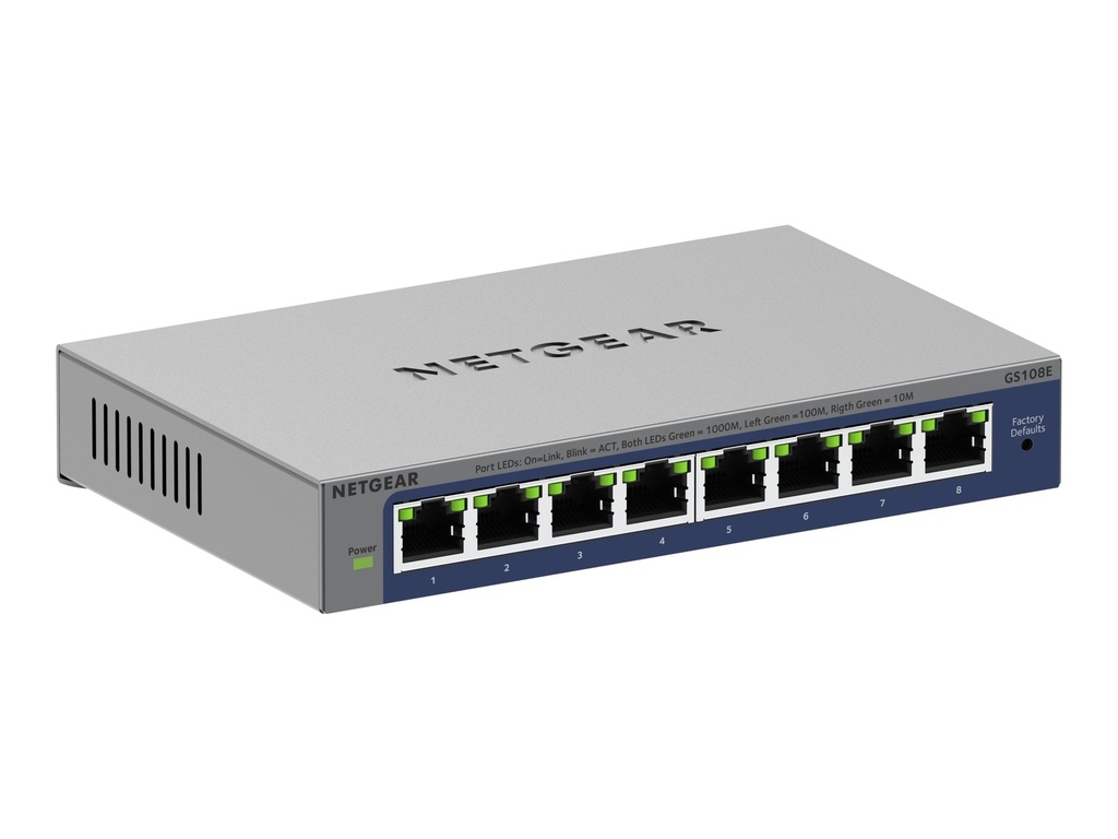Netgear Plus GS108Ev4 - Switch - unmanaged