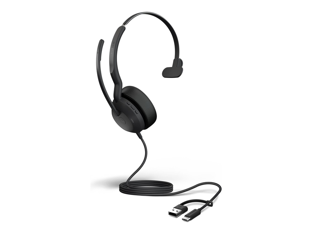 Jabra Evolve2 50 MS Mono - Headset - On-Ear - kabelgebunden