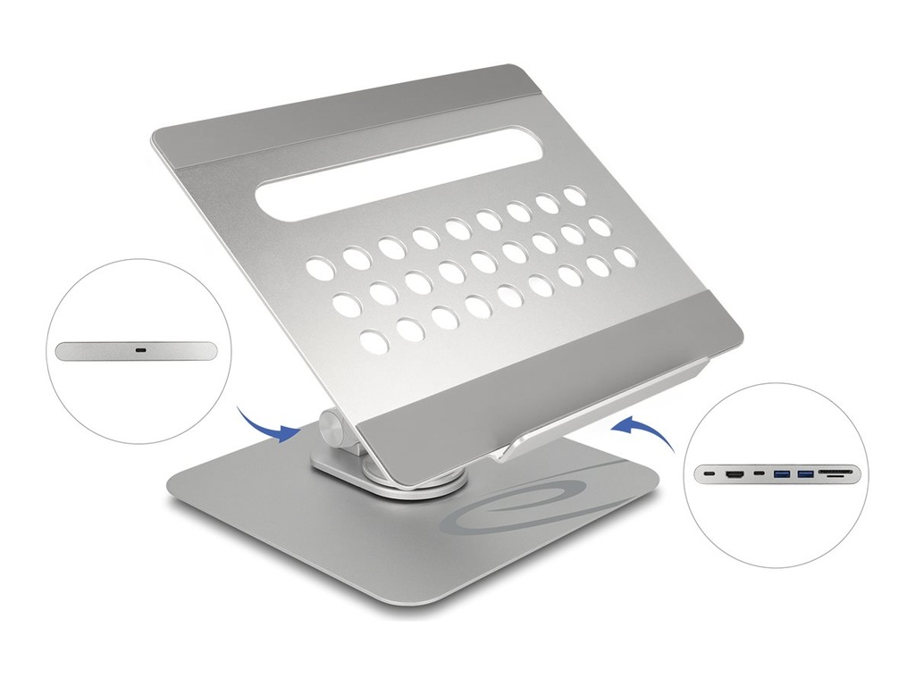 Delock Dockingstation + Notebook-/Tablet-Ständer