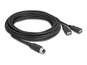 Delock Kabel USB / seriell - 8-polig M12-A (W)