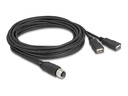 Delock Kabel USB / seriell - 8-polig M12-A (W)