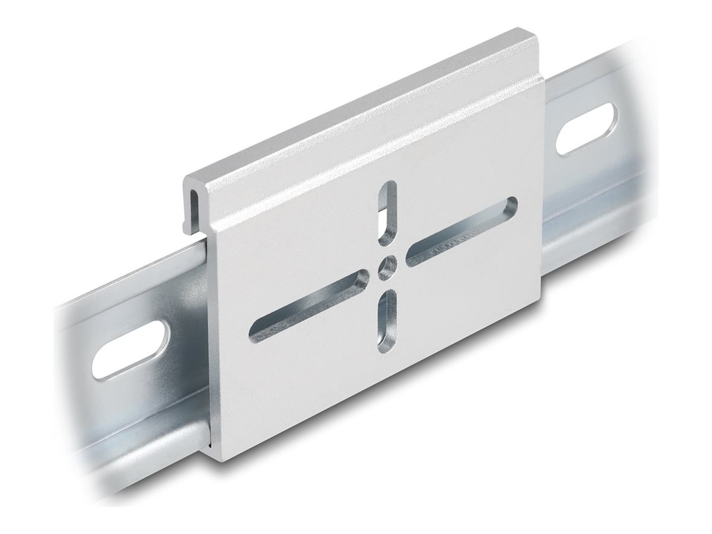 Delock Befestigungsclip - Aluminium, 70 x 47,8 mm