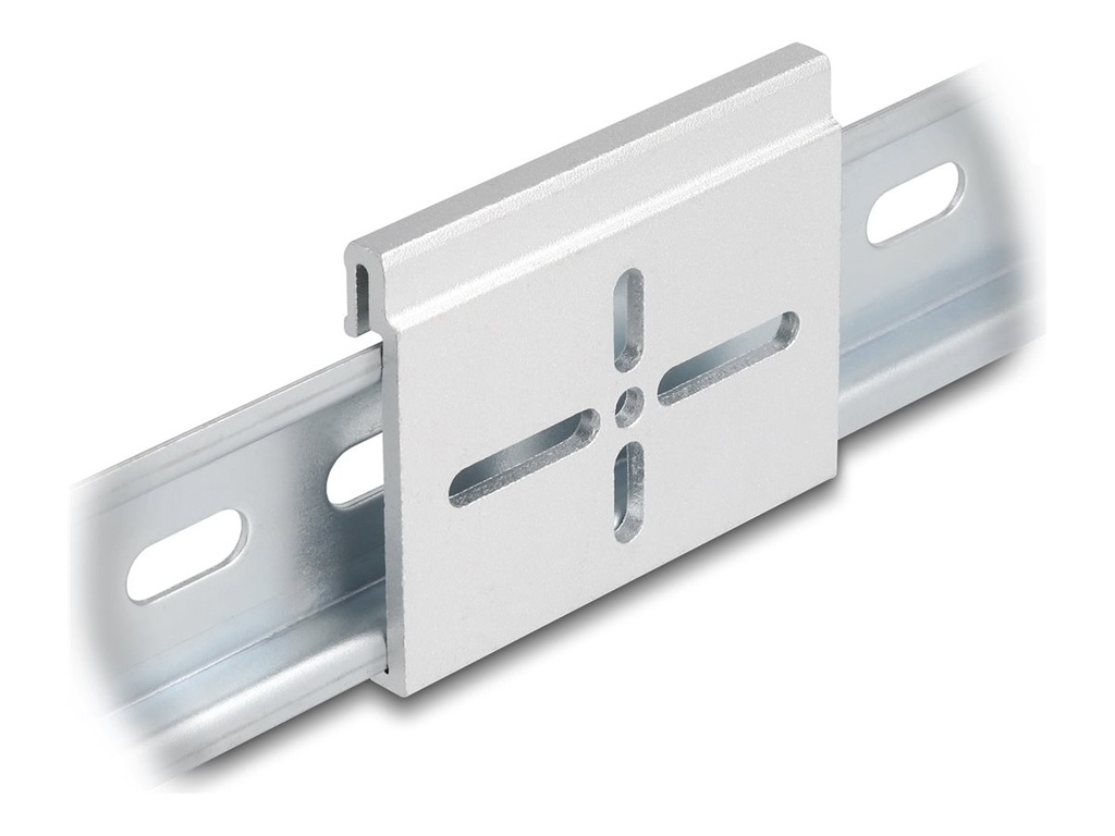 Delock Befestigungsclip - Aluminium, 60 x 47,8 mm