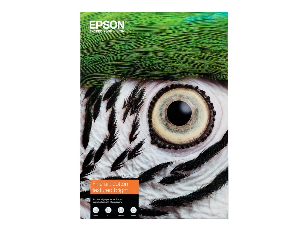 Epson Fine Art II - Baumwolle - strukturierte matte - 515 Mikron - hochweiß - A2 (420 x 594 mm)
