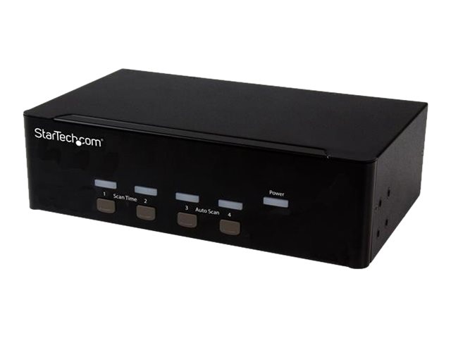 StarTech.com 4 Port KVM Switch mit Dual-VGA und 4-fach USB Hub