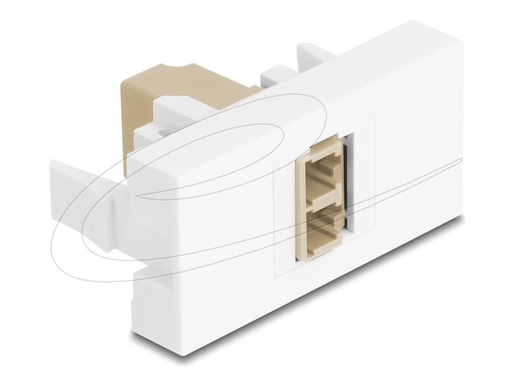 Delock Easy 45 - Einrastmodul - LC Duplex
