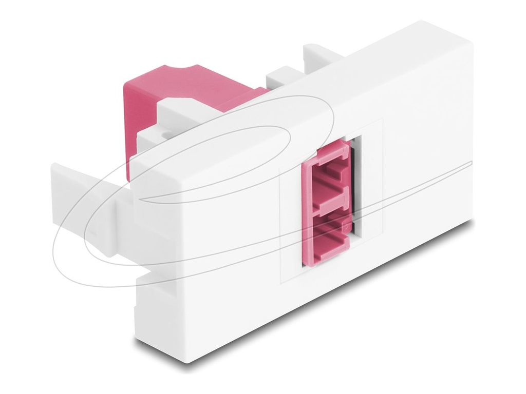 Delock Easy 45 - Einrastmodul - LC Duplex